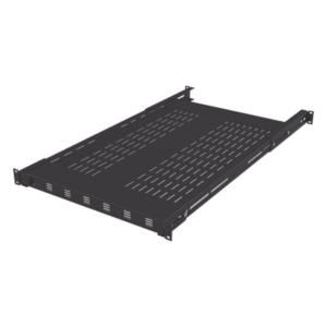 Charola Ventilada / Profundidad Ajustable 495-965 mm (19.5-38 in) / 1U / Carga 110 kg / Color Negro