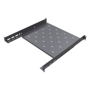 Charola para Rack / 1U / Profundidad Ajustable 347 a 489 mm (1.14 a 1.60 ft) / Carga 20 kg / 4 Postes / Acero Calibre 16-18