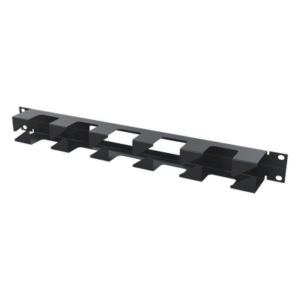 Organizador de Cables Horizontal / 19" / 1U / Acero / Capacidad 22 Cables Cat 5e