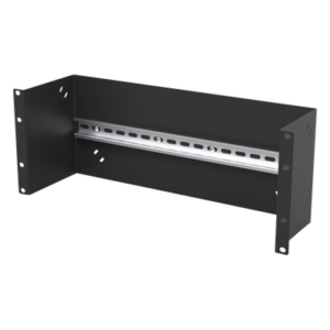 Riel DIN 35 mm / Soporte Rack 19" / 4U / Acero Resistente / Sujeción por Broche