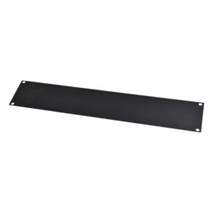 Tapa Ciega / Rack 19in / 2UR / Acero Cal. 14 / Pintura Electroestática Negra / 0.7 kg