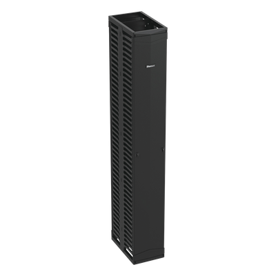 Organizador de Cable Vertical Doble / 45 Espacios Rack 19" / 12in (304.8 mm) Ancho / Tapas de Acero / Dedos ABS / Push-to-Close / 2 y 4 Postes