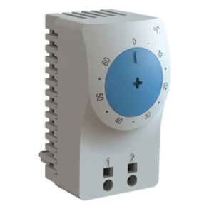 Termostato para Gabinete Eléctrico / Control de Temperatura en °C / Sensor Bimetálico / Riel DIN 35 mm / Terminales AWG 14