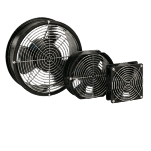 Ventilador Axial Compacto / 6 Pulgadas (152 mm) / 115 VAC / 102 CFM (173 m³/h) / 50,000 Horas / Operación Silenciosa / IP para Gabinetes