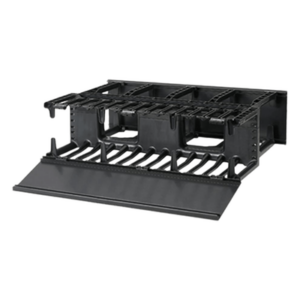 Organizador de Cables Horizontal / Doble Frontal y Posterior / Rack 19in / 3UR / 5.25in (133mm) de Altura