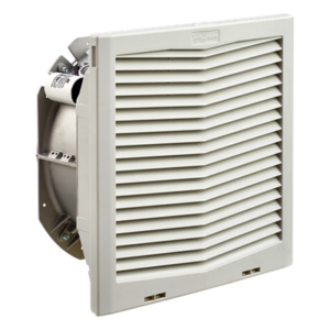 Ventilador con Filtro de Montaje Lateral / Flujo de Aire 395 CFM / Alimentación 115 Vca / Diseño Click-Fit / Rejillas con Bisagra