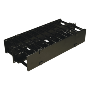 Organizador de Cable Horizontal / Doble / 19in / 4in (0.33 pies) de profundidad / 2UR / Alta Densidad