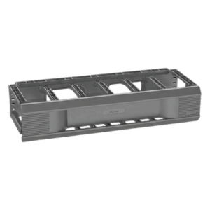 Organizador de Cables Horizontal / Sencillo Frontal / Rack 19in / 2 UR / Montaje sin Herramientas