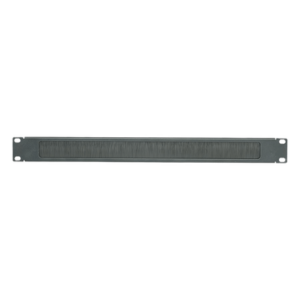 Tapa Ciega para Rack / Tipo Cepillo de Nylon / 1 UR / 19 in / Gestión Térmica / Acero Negro