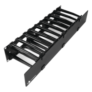 Organizador de Cable Horizontal / Rack 19in / 2UR / 6in (0.5ft) de profundidad / Policarbonato