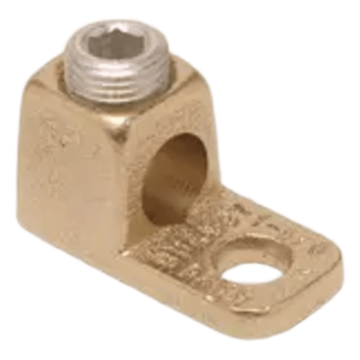 Terminal de Cobre / Calibre 14 - 4 AWG / Tornillo 1/4" / Torque 45 lb-in / Sin Recubrimiento