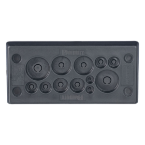 Pasacables Rectangular de Membrana / IP66 / 12 Orificios / Cables 3 mm a 20 mm / 3.39" x 1.42" / 4.8" (121.9 mm) de Largo