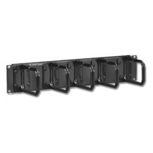 Organizador de Cable Horizontal / 2U / 5 Soportes / Montaje Aéreo / 19"
