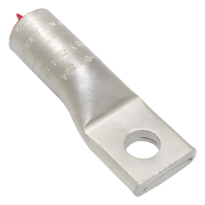 Zapata de Compresión de Aluminio / 250 KCMIL / Tornillo 1/2" / 350 kV / Lengua Recta / Estilo Barril Biselado