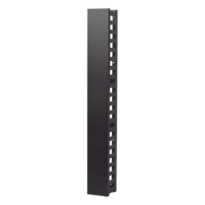 Organizador de Cable Vertical / 21 UR / Capacidad 260 Cat5 / 225 Cat6 / Acero Sólido / Tapa Integrada / 932 mm (3.06 ft) de Altura