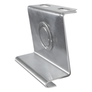 Placa de Salida a Tubo Automática / 66 mm / Tuberías 1/2 a 2 pulgadas / Abrazadera Tipo U / Acabado Electro Zinc