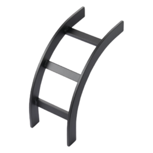 Accesorio de Escalerilla / Curva Vertical Exterior / 12 in (305 mm) Ancho / Acero Tubular / Negro RAL 9005