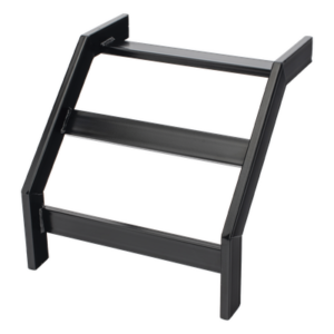 Curva Vertical Exterior 90° / Escalera Tubular 1.5" de Peralte x 12" de Ancho / Acero al Carbono con Recubrimiento Epóxico / Radio de Curvatura 12' (3.66 m) / Incluye Coples y Tornillería