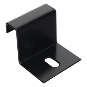 Grapa de Fijación para Escalera Tubular / 1.5" de Peralte / 12" de Ancho / Acero al Carbón / Pintura Epóxica Negra