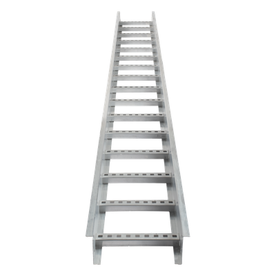 Escalera Portacables / Perfil Z / Peralte 3 1/4" / Ancho 9" / Paso 9" / 3.66 m (12 ft) / Capacidad 205 Cables