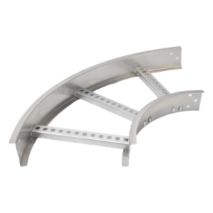 Curva Horizontal de Aluminio / Perfil Z / Peralte 3 1/4" (82.55 mm) / Ancho 12" (304.8 mm) / Radio 8" (203.2 mm) / 90°