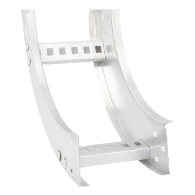 Curva Vertical Interior / Perfil Z / Peralte 3 1/4" / Ancho 6" / Radio 8" / Aluminio / 90°
