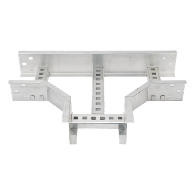 Derivación T Horizontal / Perfil Z / Peralte 3 1/4" / Ancho 9" / Radio de Curvatura 8" / Aluminio / Incluye Tornillería