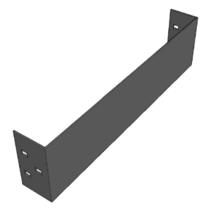 Placa de Cierre para Escalera de Aluminio / Peralte 3 1/4" / Ancho 12" / Incluye Tornillería / Interior y Exterior