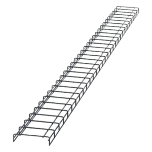 Charola para Canalización Tipo Malla / 8 in (203.2 mm) Ancho / 2.1 in (53.1 mm) Alto / 9.8 ft (3 m) Largo / Acero Pregalvanizado / Pintura Electroestática Negra