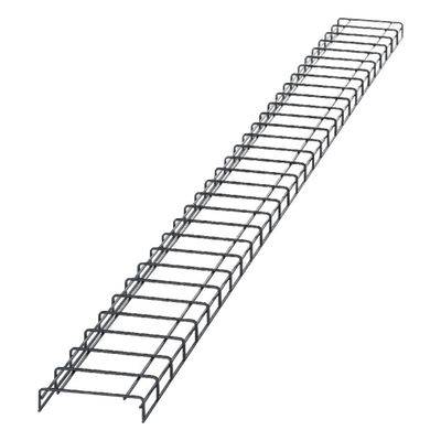 Charola para Canalización Tipo Malla / 8 in (203.2 mm) Ancho / 2.1 in (53.1 mm) Alto / 9.8 ft (3 m) Largo / Acero Pregalvanizado / Pintura Electroestática Negra