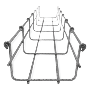 Charola Tipo Malla / 66/100 mm / 105 Cables Cat6 / 3 m (9.8 ft) / Bimetálica Acero-Zinc-Aluminio / Exterior y Zonas Húmedas
