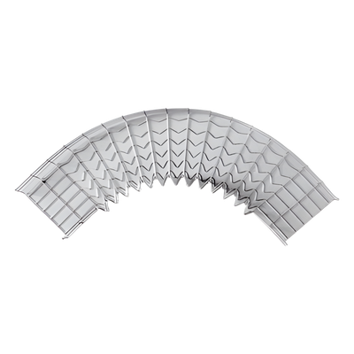 Curva Pre-Fabricada Horizontal / 90° / 33 mm Peralte / 300 mm Ancho / Acabado Electrozincado / Interior