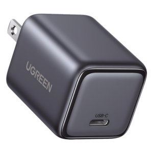 Cargador de Pared / 30W / 1 Puerto USB-C / PD3.0 / QC3.0 / PPS / GaN II / Compacto