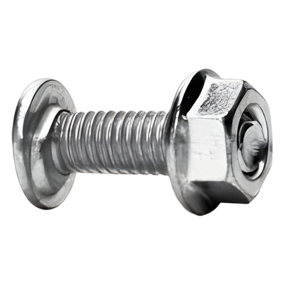 Tornillo Métrico con Tuerca / Acero al Carbono 6 mm / Largo 20 mm / Acabado Electrozincado 15-20 µm / Uso Interior