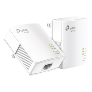 Kit Adaptador Powerline / Gigabit Ethernet 1000 Mbps / HomePlug AV2 / Alcance 300 m (984.2 ft) / Plug and Play / 1 Puerto RJ45 / Ultra Compacto