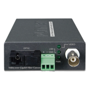 Kit Convertidor de Medios Video sobre Fibra / WDM-SC Monomodo / 20 km / AHD-TVI-CVI-CVBS / RS485 / 65,616 ft