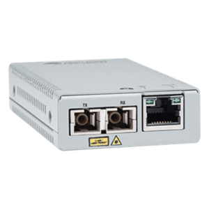 Convertidor de medios / Gigabit Ethernet a fibra óptica MMF / Conector SC / 220-500 m / 0.72-1640 ft / Fuente multi-región