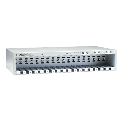 Chasis / 18 ranuras / Mini Media Converters / Rack 19" / Sin PSU / Alta densidad