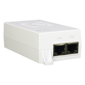 Inyector PoE+ / Gigabit 10/100/1000 Mbps / 48V 0.64A / Alcance 100 m (328 ft) / Montaje en Pared