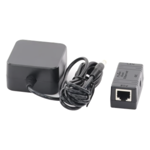 Inyector PoE / 10/100 Mbps / 2 x RJ45 / 18 VDC 660 mA / 90-264 VAC / LED Estado / 51 x 25 x 26.5 mm