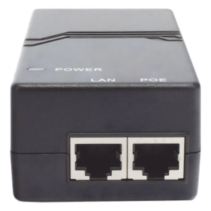 Inyector PoE / 802.3af 15W / 2 Puertos Gigabit / Entrada 100-240V AC / Detección Inteligente PD