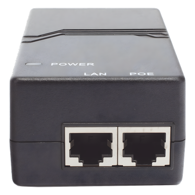 Inyector PoE / 802.3af 15W / 2 Puertos Gigabit / Entrada 100-240V AC / Detección Inteligente PD
