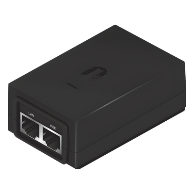 Adaptador PoE Ubiquiti de 48VDC, 0.5A puerto Gigabit