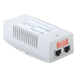 Inyector POE Para Aplicación Solar, Entrada 10-15 Vcc, Salida en 56 Vcc, 802.3 af/at, 10/100/1000 Mbps, Hasta 35 Watts