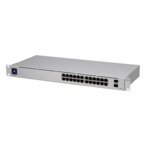 Switch Capa 2 / 24 Puertos Gigabit / 2 SFP 1G / Sin Ventiladores / Pantalla Informativa / 17.42 x 7.87 x 1.72'