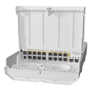 Switch administrable / 16 puertos Gigabit PoE / 2 puertos SFP+ 10G / Exterior / 36 Gbps sin bloqueo / 72 Gbps capacidad de conmutación