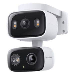 Cámara IP Dual PTZ / Dual Lente 2K+2K / 3 Megapixel cada lente / Seguimiento Sincronizado / Visión Nocturna a Color / IP65 / Audio Bidireccional