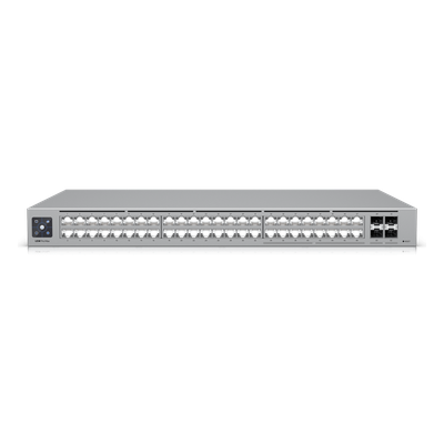Switch Administrable Capa 3 / 48 Puertos RJ45 (16 × 2.5 GbE + 32 × 1 GbE) / 4 Puertos SFP+ 10G / Capacidad 224 Gbps / Pantalla LCD Táctil 1.3" / Etherlighting™ / RPS DC