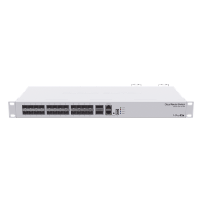 Cloud Router Switch / Dual OS / 24x 10G SFP+ / 2x 40G QSFP+ / 640 Gbps / 252 Mpps / Redundante
