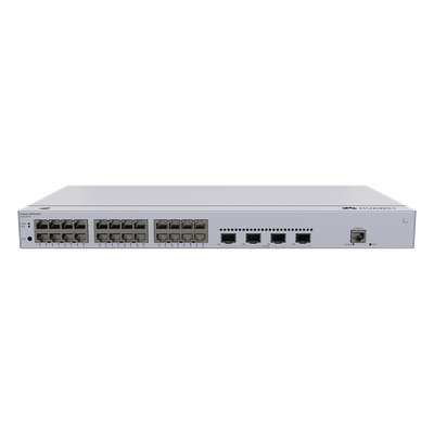 Switch Administrable Capa 2 / 24 Puertos Gigabit / 4 Uplink 10GE SFP+ / Capacidad 128 Gbps / Diseño 1U Rack